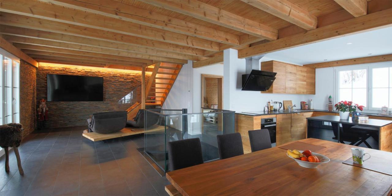 Exklusives Chalet Mit Traumhafter See- Und Bergsicht Seelisberg Dış mekan fotoğraf