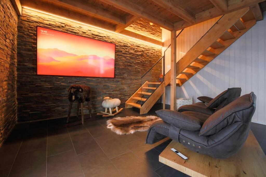 Exklusives Chalet Mit Traumhafter See- Und Bergsicht Seelisberg Dış mekan fotoğraf