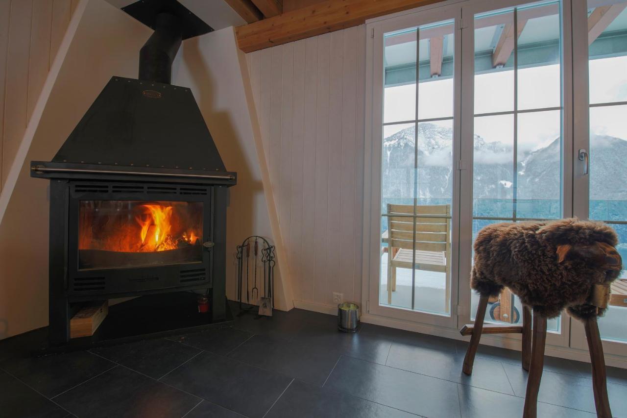 Exklusives Chalet Mit Traumhafter See- Und Bergsicht Seelisberg Dış mekan fotoğraf